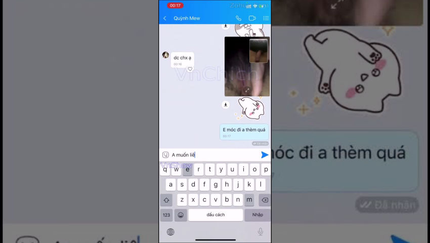 Chat sex với em rau mới quen qua zalo , yêu xa nó khổ thế đấy ~ Chat Sex