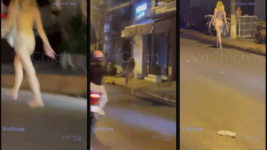 Hót nhất Nha Trang lúc này, em gái tây ngáo Cần thỏa thân đi khắp phố