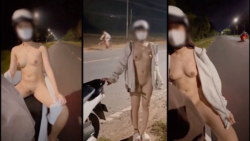 Full hơn 30p clip em gái public cực bạo ngoài quốc lộ trần truồng địt nhau luôn với người lạ Part 1