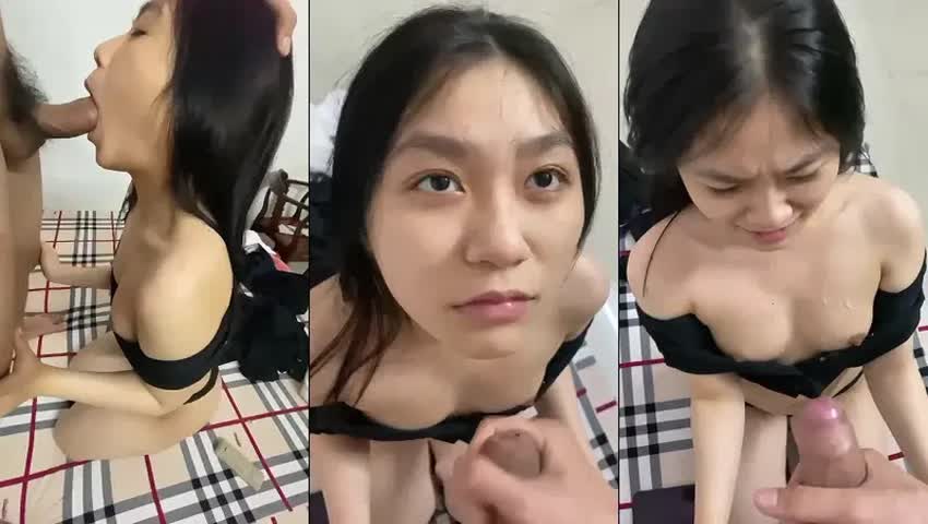 Bé sinh viên cực phẩm kêu em há miệng ra thì không chịu làm anh xuất tinh lên cả tóc em – Sex Việt Nam