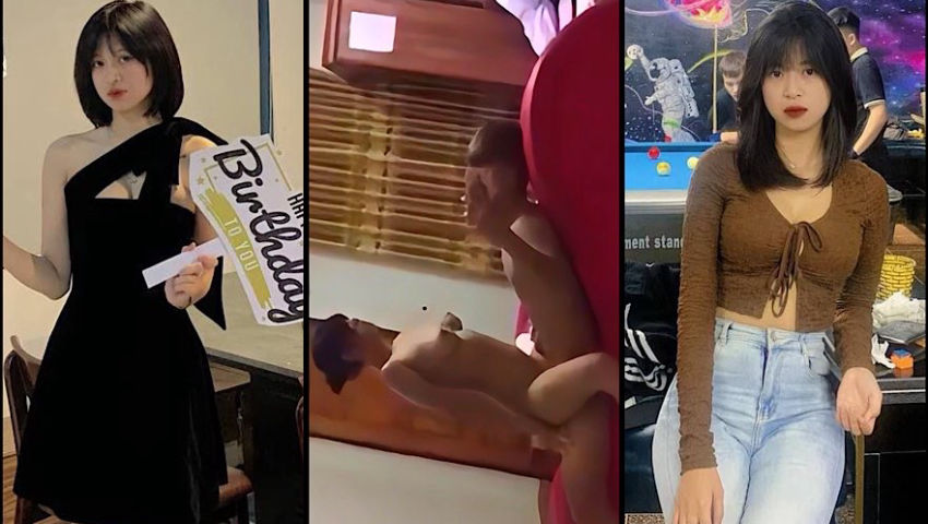 Hồng Thuyên 2k5 sinh viên DTU lộ clip địt nhau cực dâm lê lết từ ghế santra vào nhà tắm cực dâm đĩ